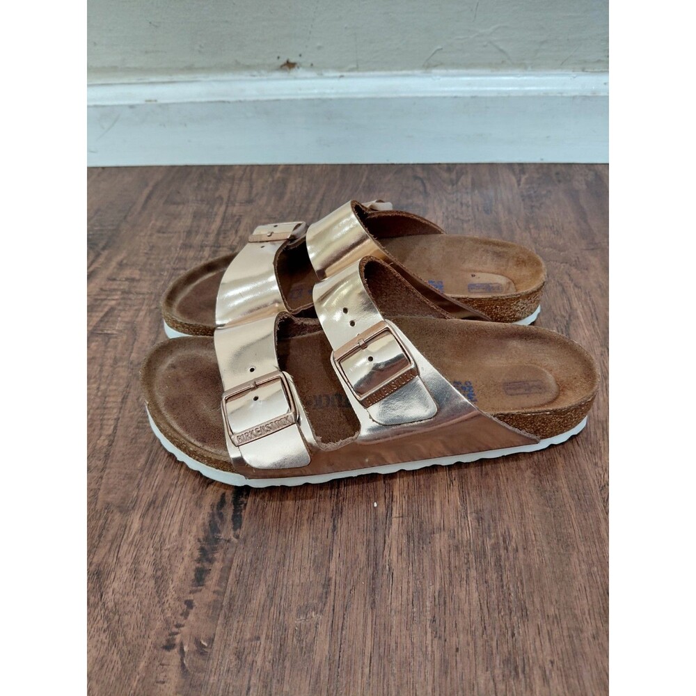 Birkenstock Arizona Soft footbed METALLIC COPPER  Women Size 38EU 7us Narrow